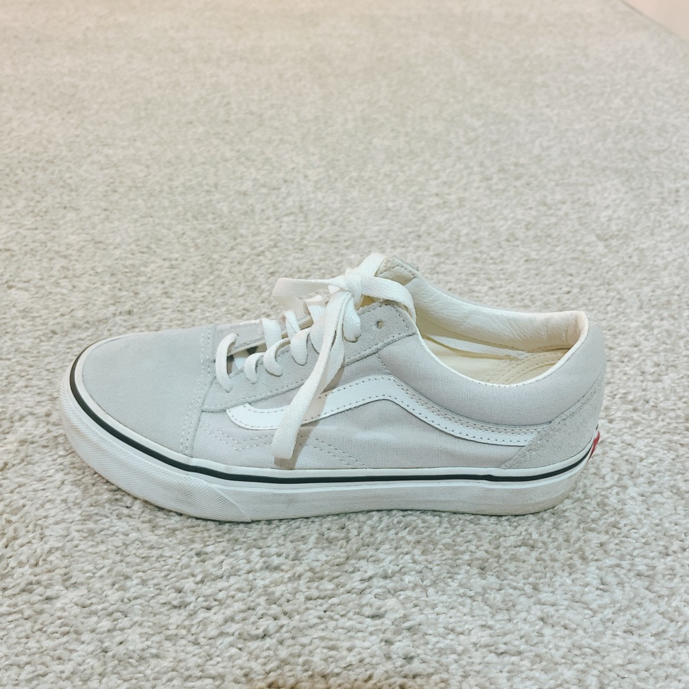 Vans old skool gray suede sneakers